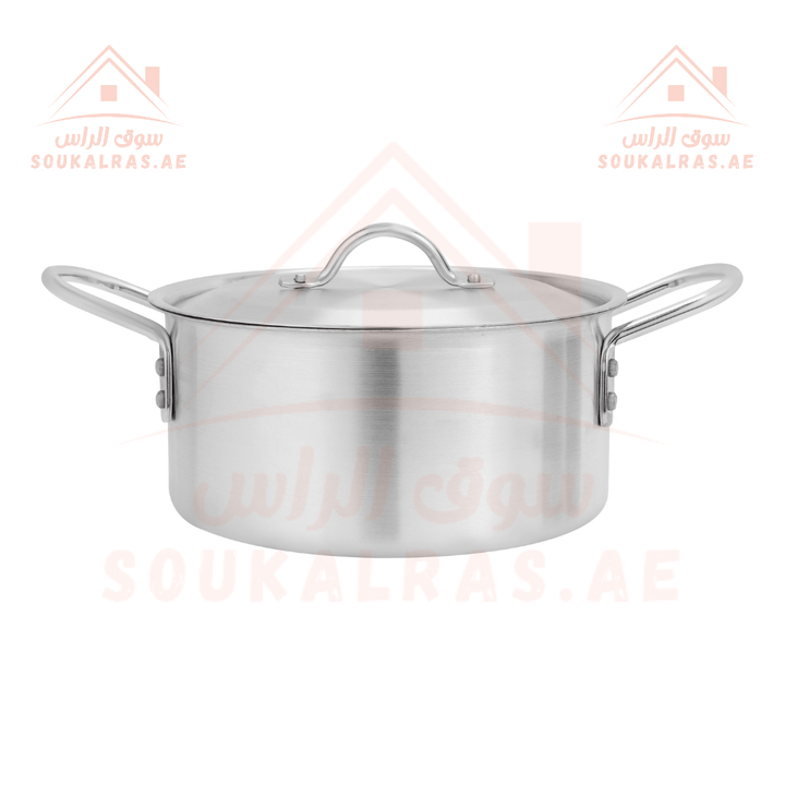 Aluminum Casserole with Lid and Handle - 30cm | Superior - Grade Cookware for Delicious Meals - Souk Al RasCookware Set