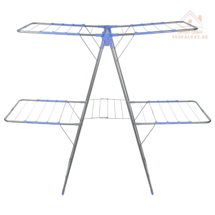 ANGELONIA 2 - Tier Laundry| Drying Rack Durable steel with rust - resistant coating| 70x160 CM | Foldable | Made in Turkey - Souk Al Ras