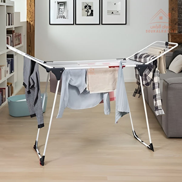 ASPRO Foldable Clothes Dryer Rack 15m | Lightweight Laundry Drying Stand | Indoor & Outdoor |perfect for daily home use, easy to fold, store, and move. - Souk Al Ras