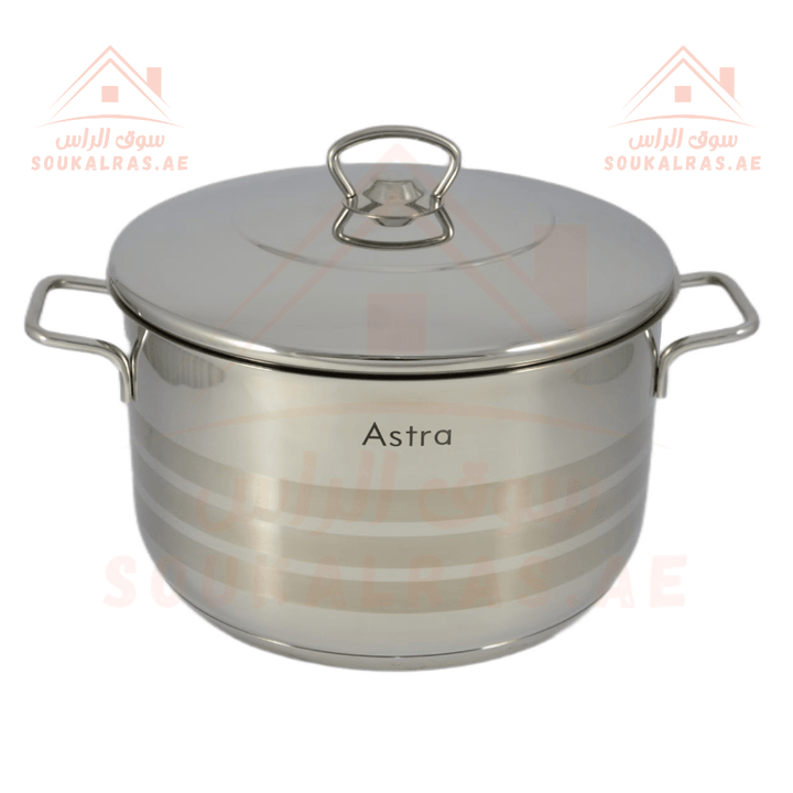 Astra 9 - Piece Stainless Steel Cookware Set | Premium 18/10 Stainless Steel | Made in Turkey - Souk Al RasCookware Sets