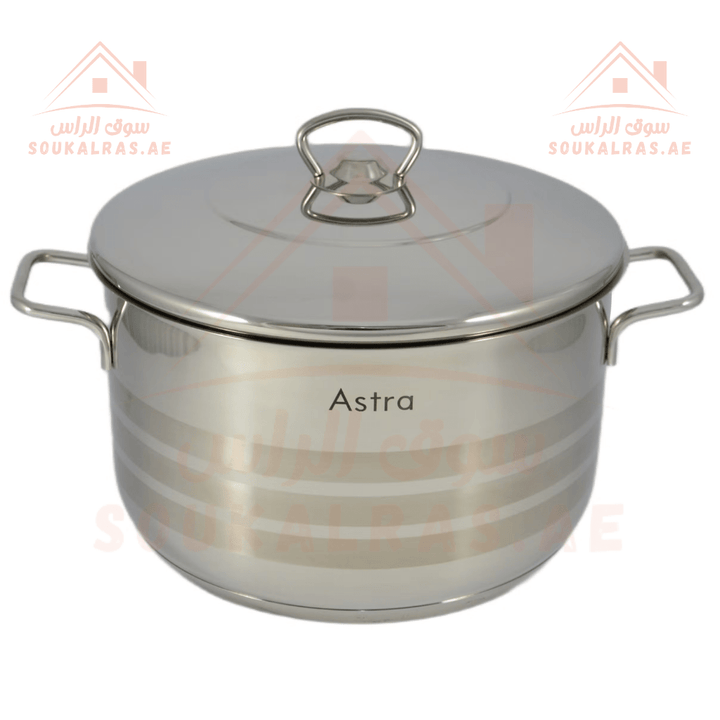 Astra Casserole |20x11cm - 3.5 Liter |18/10 Stainless Steel | Premium Cookware| Made in Turkey - Souk Al RasPots & Pans