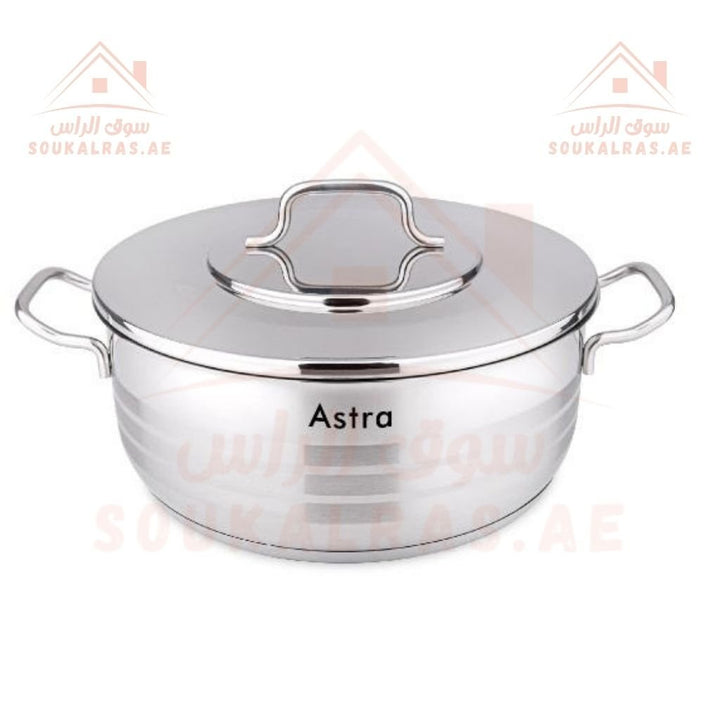 Astra Premium 9 - Piece Stainless Steel Cookware Set | 3 - Year Warranty | Premium 18/10 Stainless Steel | Made in Turkey - Souk Al Ras