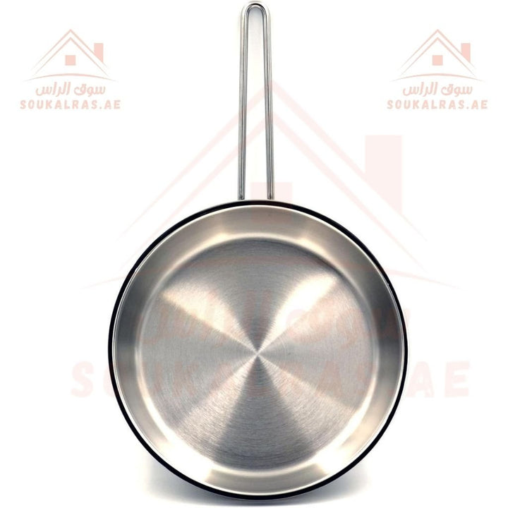 Astra Premium Stainless Steel Frypan 24CM | 2.5L | Durable & Heat - Resistant - Souk Al Ras