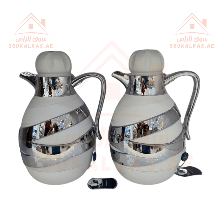 AVCI Dallas 1L Vacuum Flasks Set of 2 | Elegant Design | Heat Retention | Ideal for Coffee & Tea |1 - Year Warranty | ESMA Certified - Souk Al RasVacuum Flasks and Thermos