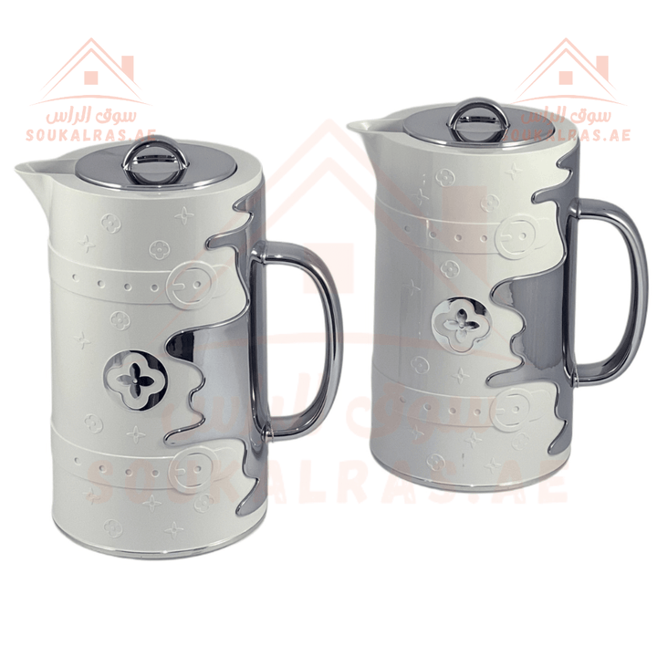 AVCI Dallas Collection 1L Vacuum Flasks Set of 2 | ABS Body | Rose Glass Interior | 1 - Year Warranty | ESMA Certified - Souk Al RasFlasks and Thermos