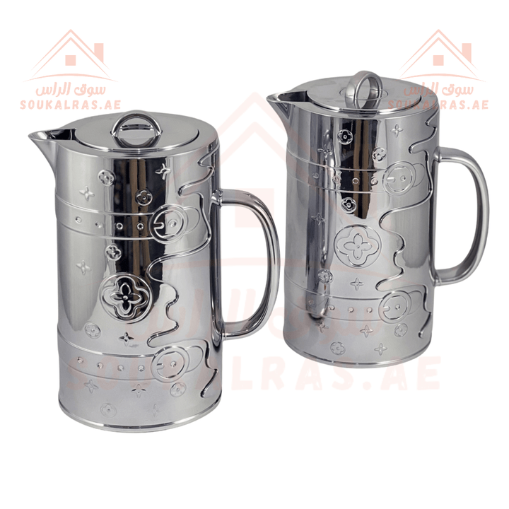 AVCI Dallas Collection 1L Vacuum Flasks Set of 2 | ABS Body | Rose Glass Interior | 1 - Year Warranty | ESMA Certified - Souk Al RasFlasks and Thermos