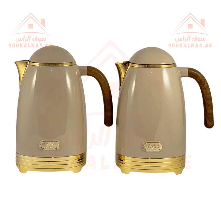 AVCI Flask 2 - Piece Set | 1L Capacity Each | Elegant Design | Perfect for keeping beverages hot or cold for hours - Souk Al Ras