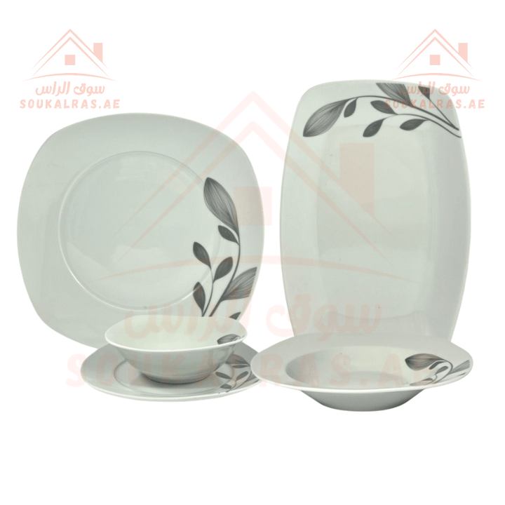 AVCI Home Maker 26 - Piece Dinner Set for 6 Persons | Elegant Floral Design | Premium Porcelain | Ideal for Family Meals & Elegant Gatherings - Souk Al Ras