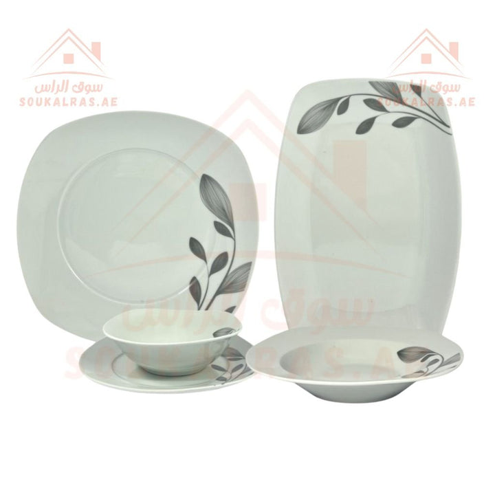 AVCI Home Maker 26 - Piece Dinner Set for 6 Persons | Elegant Floral Design | Premium Porcelain | Ideal for Family Meals & Elegant Gatherings - Souk Al Ras