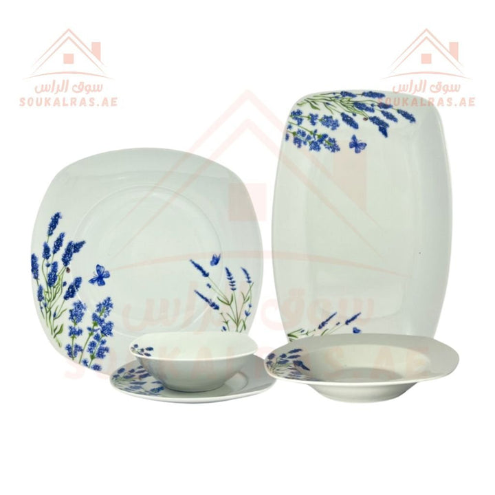 AVCI Home Maker 26 - Piece Dinner Set for 6 Persons| Elegant Floral Design | Premium Quality Tableware | Perfect for Everyday Use and Special Occasions - Souk Al Ras