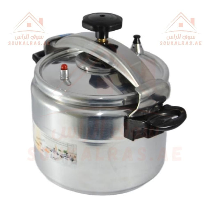 AVCI Home Maker Aluminium Pressure Cooker 10L Capacity | 26cm Durable & Safe Design for Fast Cooking - Souk Al Ras