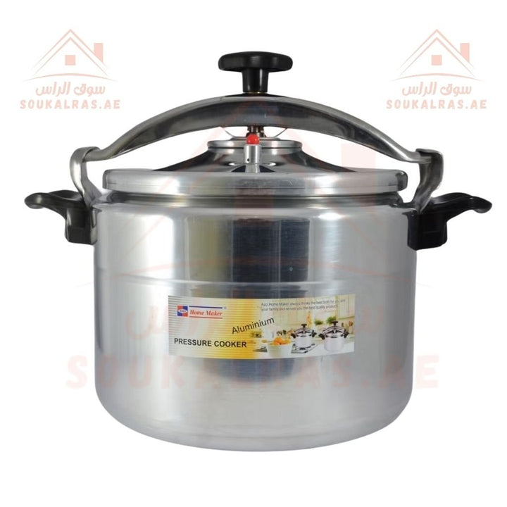 AVCI Home Maker Aluminium Pressure Cooker 18L Capacity | 32cm Durable & Safe Design for Fast Cooking - Souk Al Ras