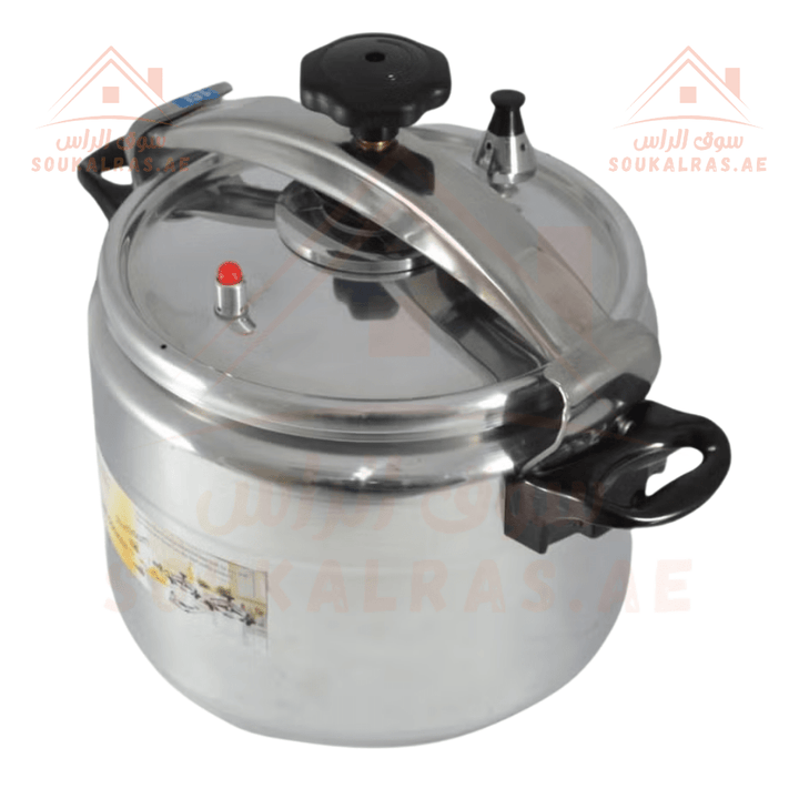 AVCI Home Maker Aluminium Pressure Cooker 6L Capacity | 22cm Durable & Safe Design for Fast Cooking - Souk Al Ras