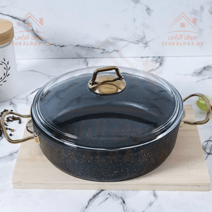 AVCI Home Maker Granite Cookware Set | Made in Turkey | Heavyweight & Premium Quality | Durable Non - Stick Granite | 1 - Year Warranty - Souk Al Ras