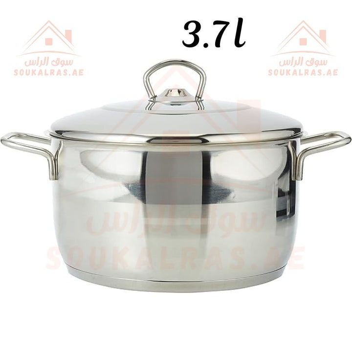 AVCI Maxima Stainless Steel 18/10 Casserole 3.7L | Durable and Versatile Cookware - Heat - Resistant Handles - made in turkey. - Souk Al Ras