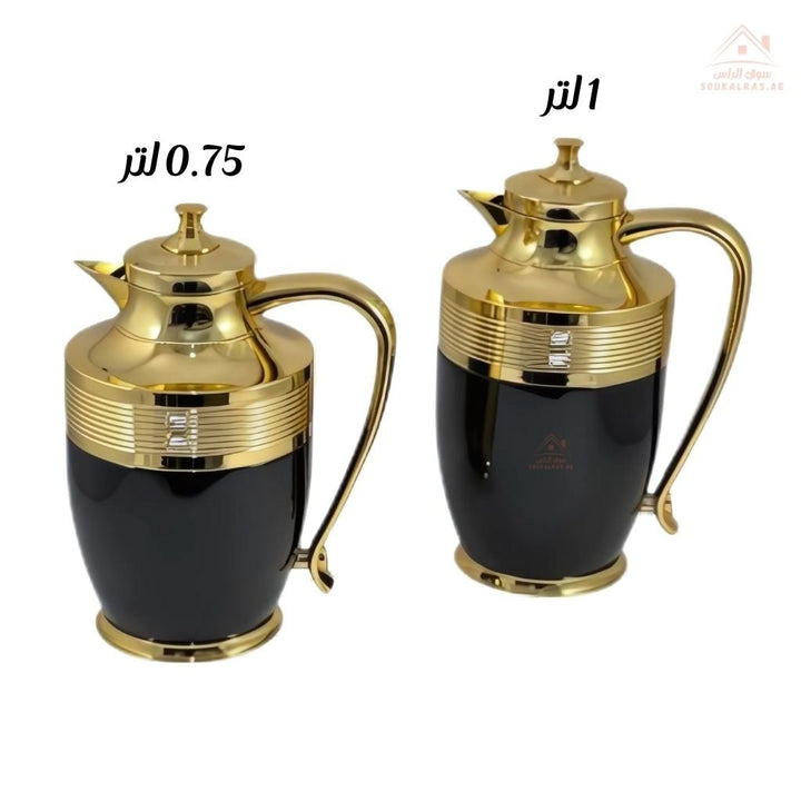 Avci PL Series Vacuum Flask Set 2 PCS 0.75L & 1.0L | Elegant Design | Keeps drinks hot or cold | Ideal for Arabic coffee, tea, or cold beverages - Souk Al Ras