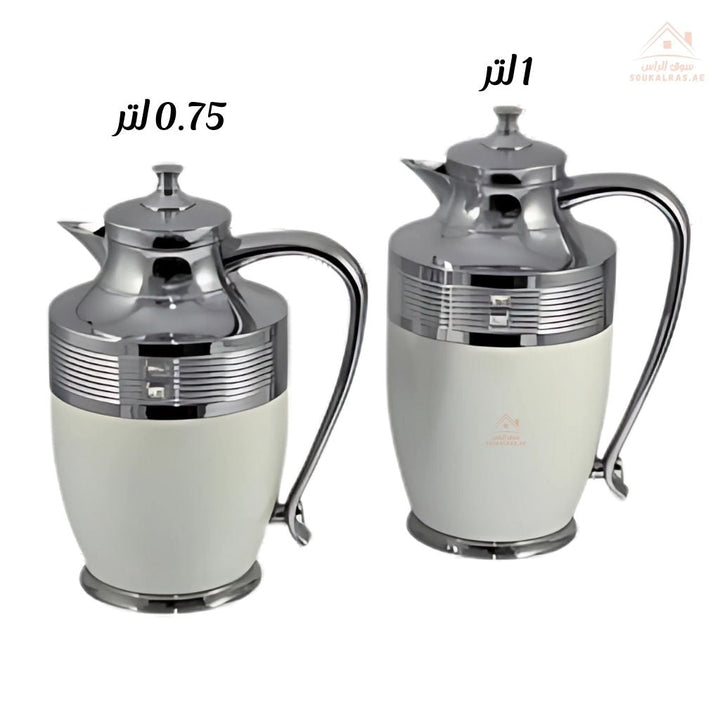 Avci PL Series Vacuum Flask Set 2 PCS 0.75L & 1.0L | Elegant Design | Keeps drinks hot or cold | Ideal for Arabic coffee, tea, or cold beverages - Souk Al Ras