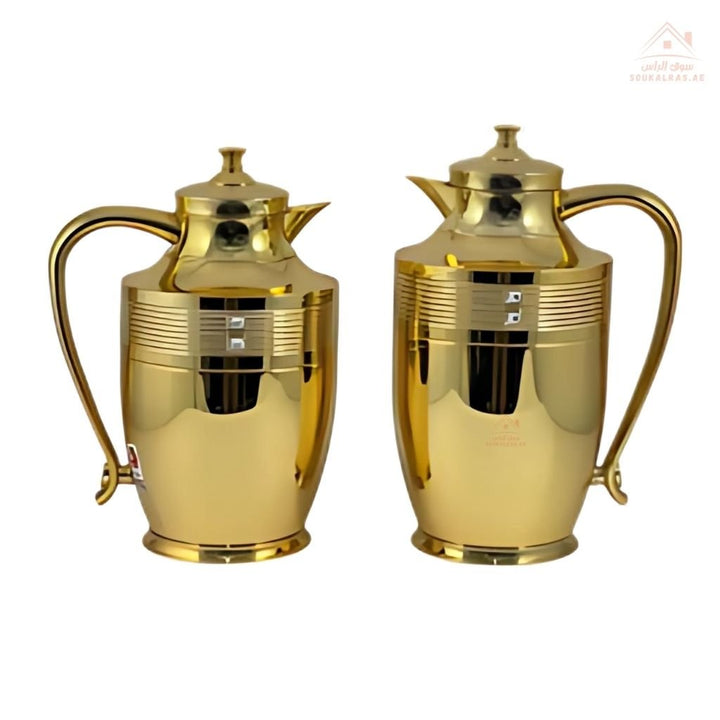 Avci PL Series Vacuum Flask Set 2 PCS 0.75L & 1.0L | Elegant Design | Keeps drinks hot or cold | Ideal for Arabic coffee, tea, or cold beverages - Souk Al Ras