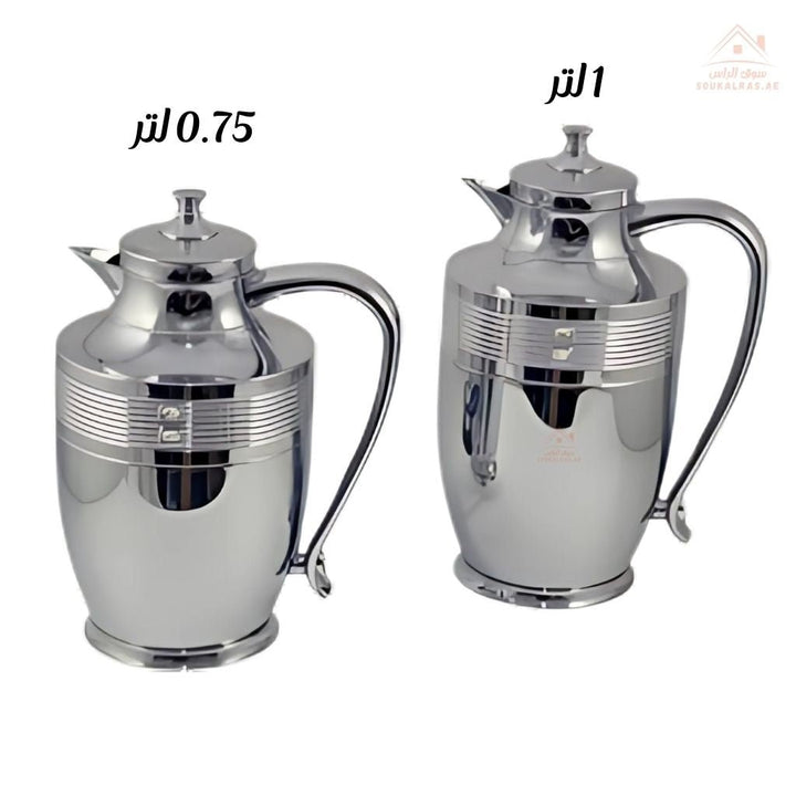 Avci PL Series Vacuum Flask Set 2 PCS 0.75L & 1.0L | Elegant Design | Keeps drinks hot or cold | Ideal for Arabic coffee, tea, or cold beverages - Souk Al Ras