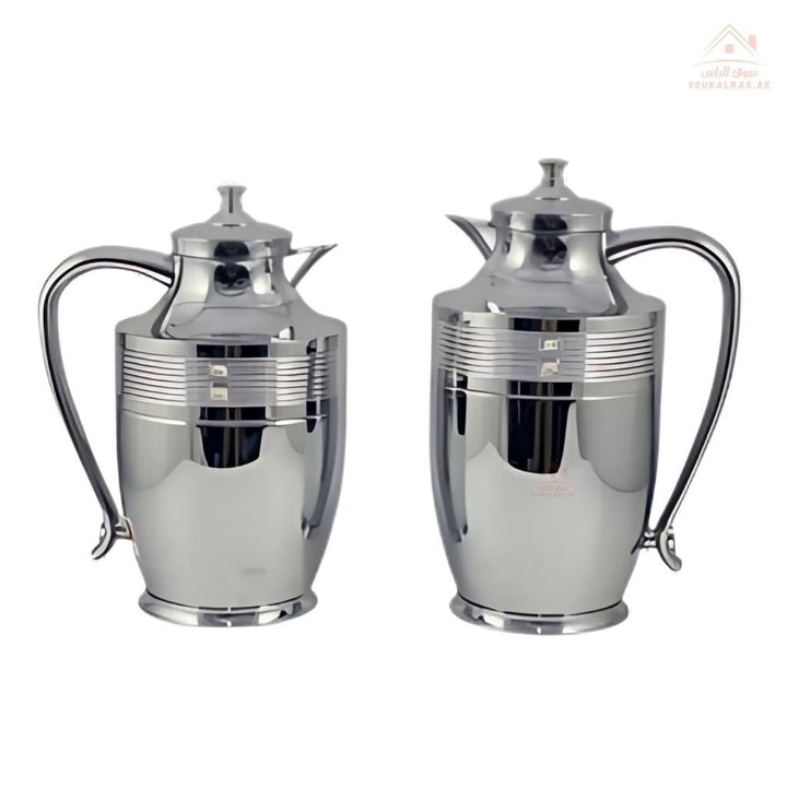 Avci PL Series Vacuum Flask Set 2 PCS 0.75L & 1.0L | Elegant Design | Keeps drinks hot or cold | Ideal for Arabic coffee, tea, or cold beverages - Souk Al Ras