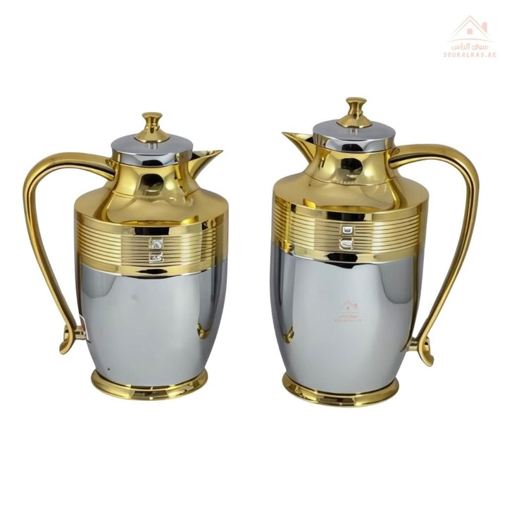 Avci PL Series Vacuum Flask Set 2 PCS 0.75L & 1.0L | Elegant Design | Keeps drinks hot or cold | Ideal for Arabic coffee, tea, or cold beverages - Souk Al Ras