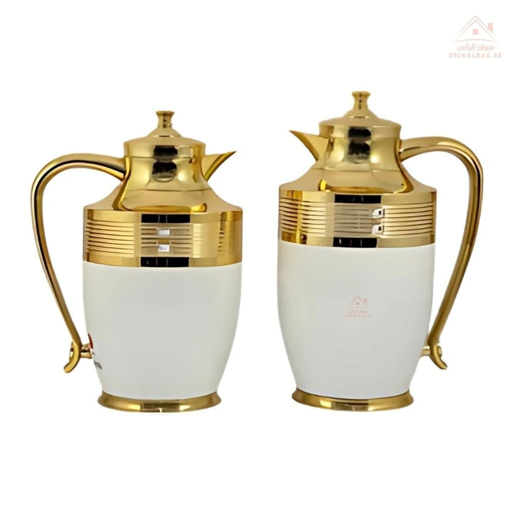 Avci PL Series Vacuum Flask Set 2 PCS 0.75L & 1.0L | Elegant Design | Keeps drinks hot or cold | Ideal for Arabic coffee, tea, or cold beverages - Souk Al Ras