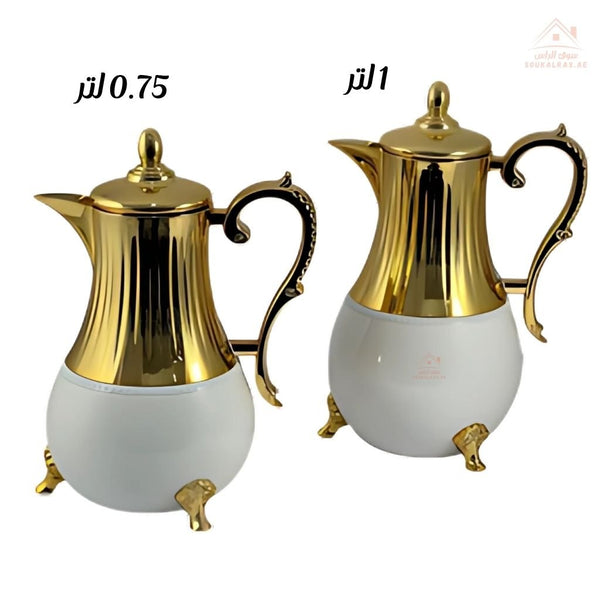 AVCI Vacuum Flask Set 2 PCS 0.75L & 1.0L | Elegant Design |Ideal for Arabic coffee, tea, or cold drinks - Souk Al Ras