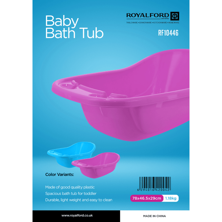 Baby Bath Tub - Good Quality Plastic - Ergonomic & Spacious - Lightweight - Souk Al RasHousehold