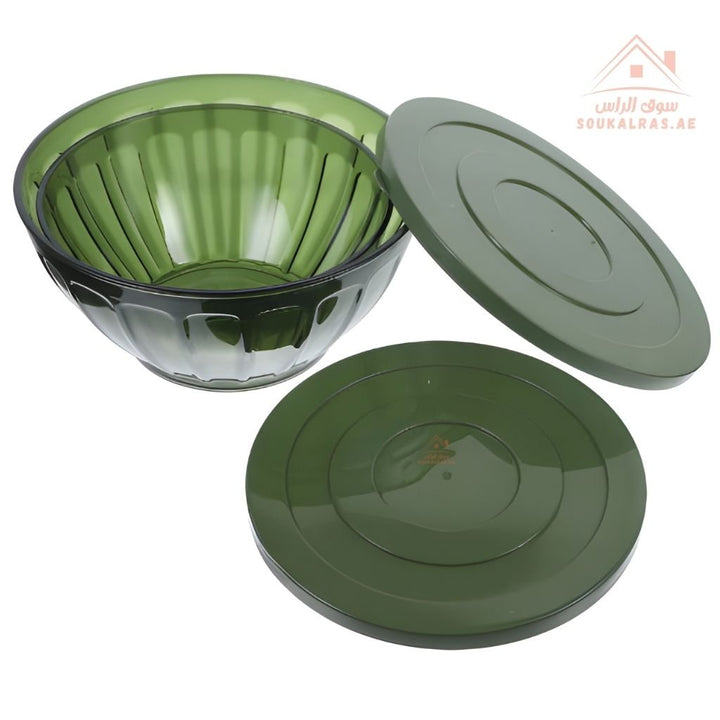 Balance 4 - Piece Salad Bowl Set | Airtight Lids | Durable & Elegant Design, Ideal for serving or storage - Souk Al Ras