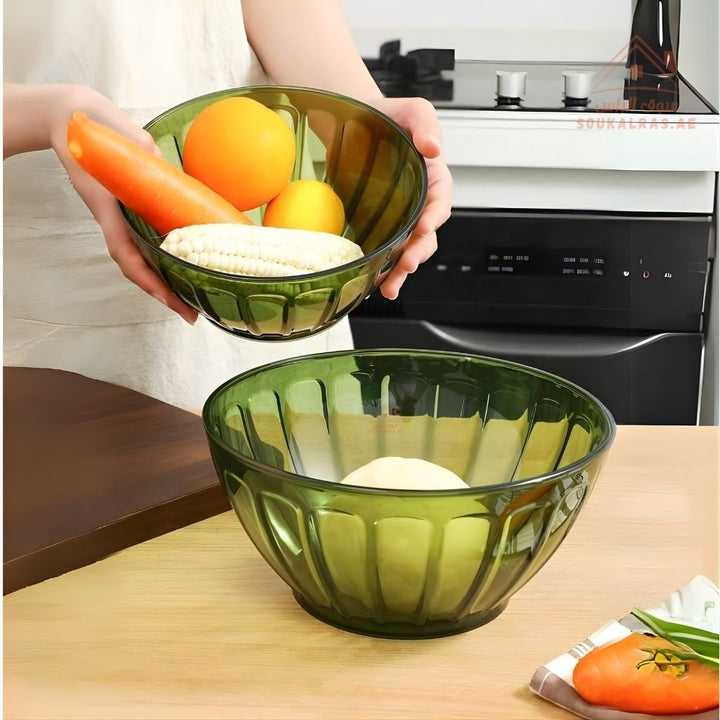 Balance 4 - Piece Salad Bowl Set | Airtight Lids | Durable & Elegant Design, Ideal for serving or storage - Souk Al Ras