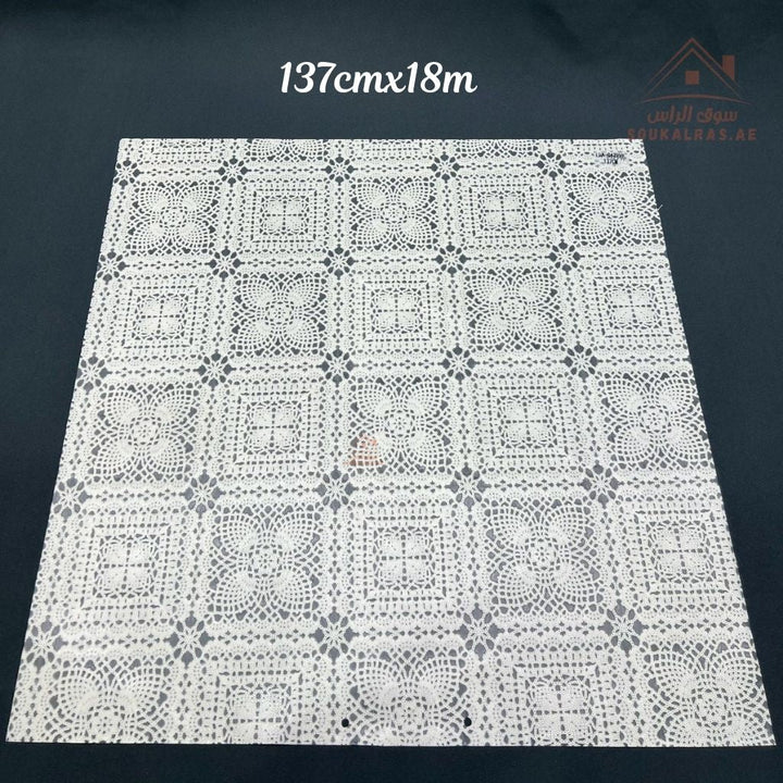 Beige Pearl PVC Table Cover | 137cm x 18m | Waterproof & Durable Roll for Dining Tables | Flexible, easy to cut, and reuse - Souk Al Ras