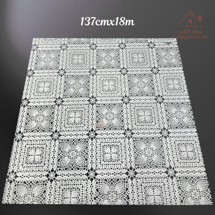 Beige Pearl PVC Table Cover | 137cm x 18m | Waterproof & Durable Roll for Dining Tables | Flexible, easy to cut, and reuse - Souk Al Ras