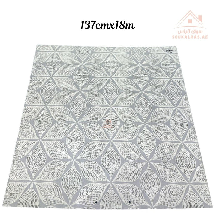 Beige Pearl PVC Table Cover | 137cm x 18m | Waterproof & Durable Roll for Dining Tables | Flexible, easy to cut, and reuse - Souk Al Ras