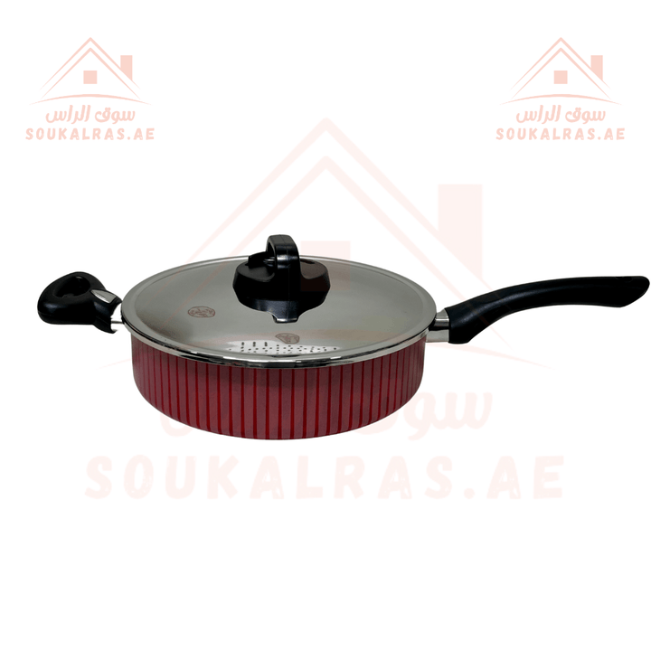 Blumen Stainless steal Non - Stick Cookware Set with Aluminum Body, 12 Pcs - Souk Al RasCookware Sets