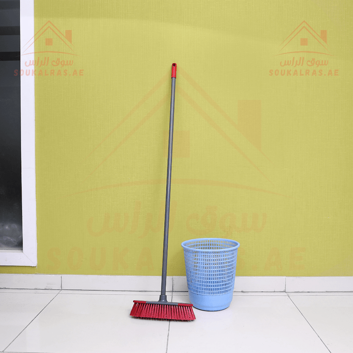 Broom with Handle - Indoor Sweeping Broom Brush for Kitchen Floors - Souk Al RasHousehold Cleaning Supplies