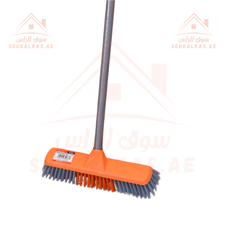 Broom with PVC - Coated Wooden Handle | Efficient Cleaning - Souk Al RasHousehold