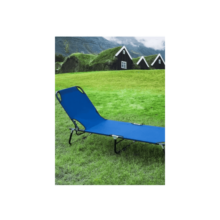 Campmate Beach Bed - Portable, Compact And Foldable - Blue - Souk Al RasHousehold