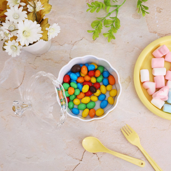 Candy Storage Box With Lid - Covered Sugar Bowl 18cm - Souk Al RasServeware