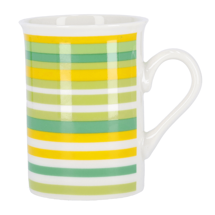 Ceramic Mug - Colorful Striped Design 10 Oz - Souk Al RasDrinkware