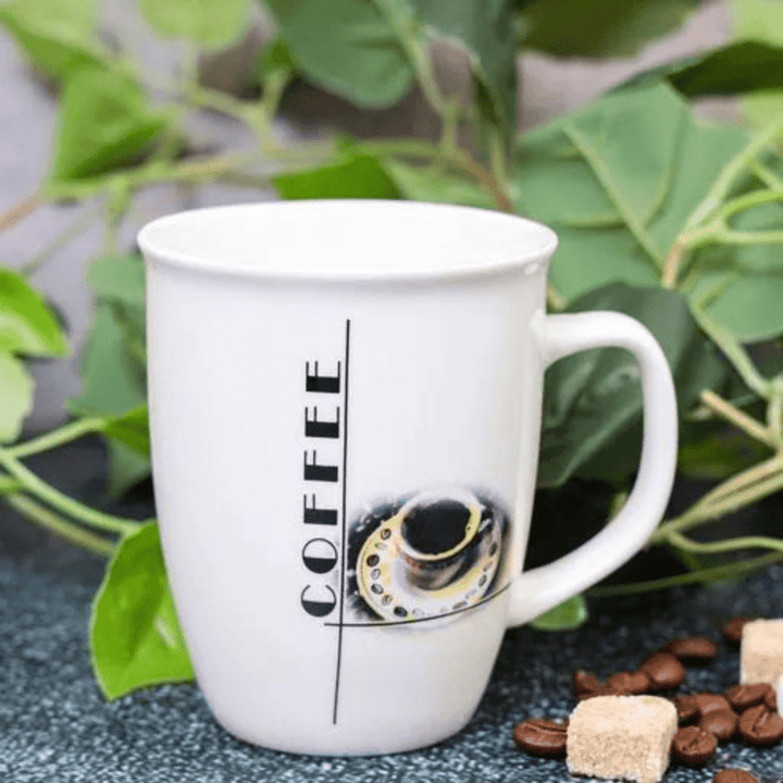 Ceramic Mug - Premium Quality and Heat Resistant Handle 12Oz - Souk Al RasDrinkware