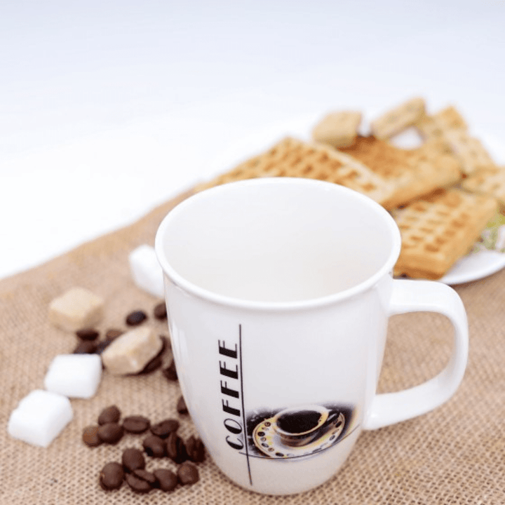 Ceramic Mug - Premium Quality and Heat Resistant Handle 12Oz - Souk Al RasDrinkware