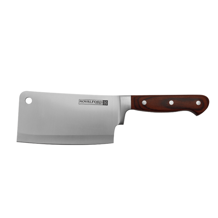 Cleaver Knife With Wooden Handle - Razor Sharp Meat Cleaver Stainless Steel Vegetable 15CM - Souk Al RasKitchen Knives