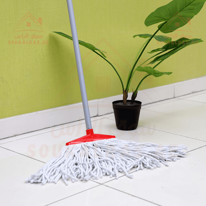 Cotton Mop Head with Iron Pole - Souk Al RasHousehold