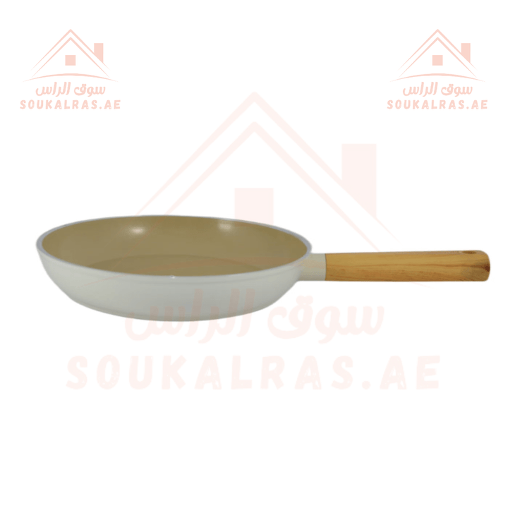 Crystal 7 - Piece Cooking Set | Ceramic Cookware with Wooden Handles |Made in Turkey - Souk Al Ras