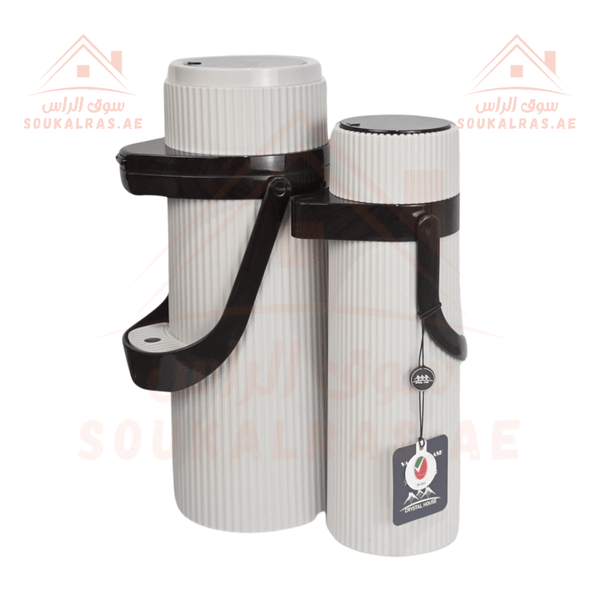 Crystal House Dallah Set | 1.9L & 1.0L | 1 - Year Warranty | ESMA Certified | Premium Insulated Flasks | durable, stylish design - Souk Al Ras