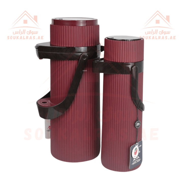 Crystal House Dallah Set | 1.9L & 1.0L | 1 - Year Warranty | ESMA Certified | Premium Insulated Flasks | durable, stylish design - Souk Al Ras