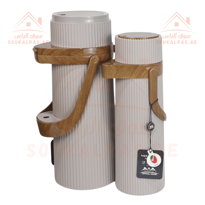 Crystal House Dallah Set | Premium 1.9L & 1.0L Vacuum Flasks | ESMA Certified | Perfect for Arabic coffee - Souk Al Ras