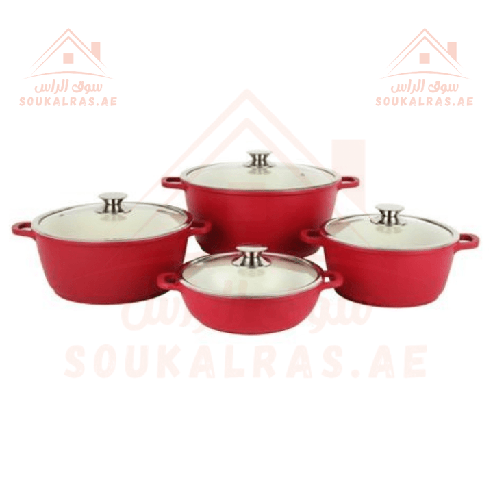 Delcasa 16 PCS Non - Stick Ceramic Coated Cookware Set - Premium Quality - Souk Al RasCookware Set