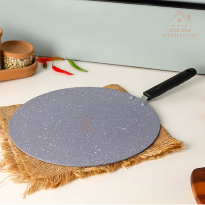 Delcasa 30CM Non - Stick Tawa | Durable Flat Pan for Roti, Dosa, Crepes | Heat - Resistant Handle - Souk Al Ras
