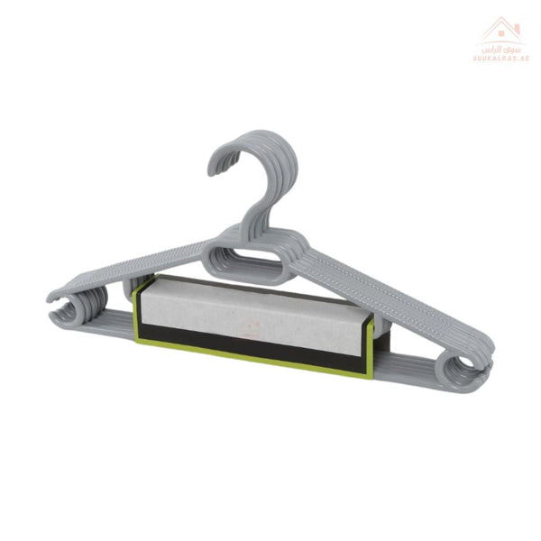 Delcasa 6 - Piece Plastic Clothes Hanger Set | Lightweight & Durable | ideal for maximizing closet space and keeping your clothes wrinkle - free. | Made in Turkey - Souk Al Ras